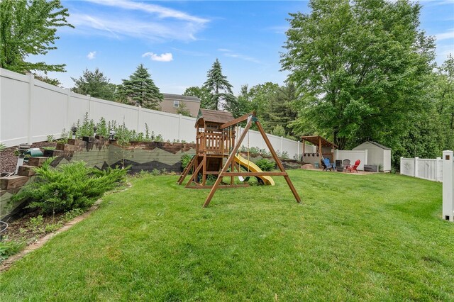 161 Ridgeview Dr, Mccandless, PA 15090 - view of yard with a playground