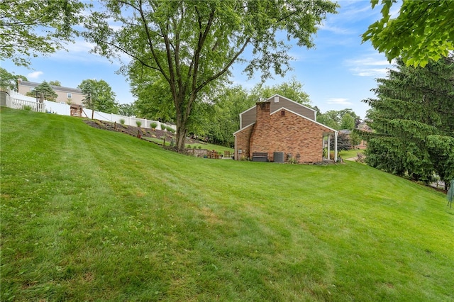 161 Ridgeview Dr, Mccandless, PA 15090 - view of yard featuring central air condition unit