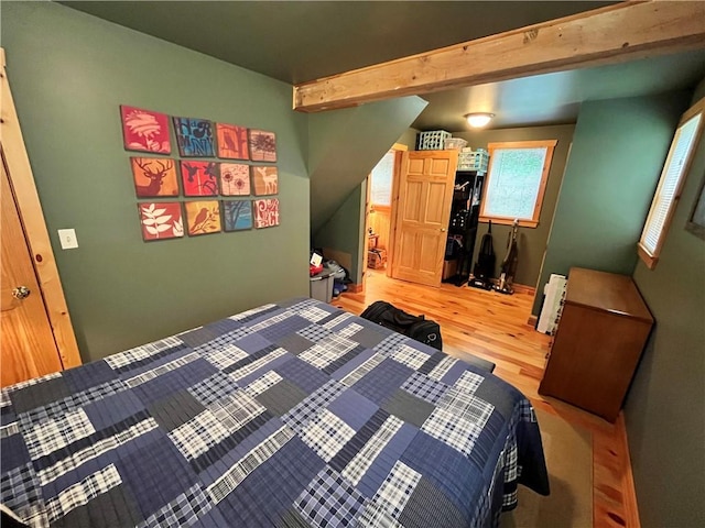 351 2nd Ave, North-Other Area, PA 16353 - bedroom with light wood finished floors and beam ceiling