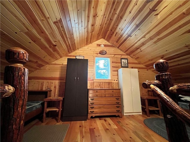 351 2nd Ave, North-Other Area, PA 16353 - interior space with wooden walls, vaulted ceiling, wood ceiling, and wood-type flooring