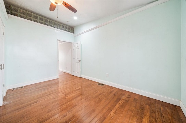 324 Orwell Way, Bloomfield, PA 15224 - empty room featuring a ceiling fan, baseboards, and wood finished floors