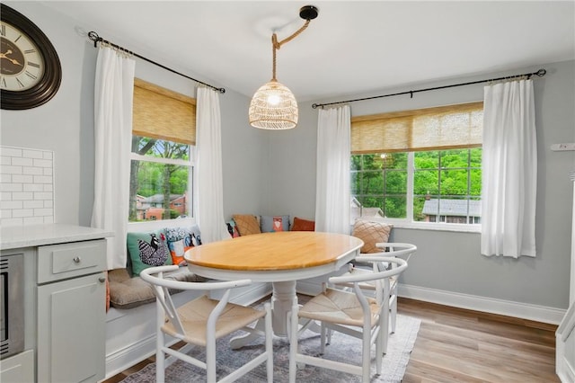471 Filmore Rd, Forest Hills Boro, PA 15221 - dining space featuring breakfast area, light wood-style floors, and baseboards