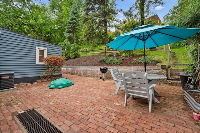 471 Filmore Rd, Forest Hills Boro, PA 15221 - view of patio / terrace with outdoor dining space and cooling unit