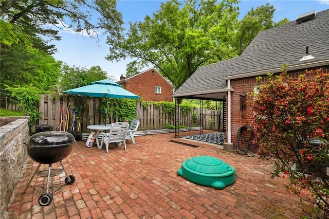 471 Filmore Rd, Forest Hills Boro, PA 15221 - fenced backyard featuring a patio area and outdoor dining space