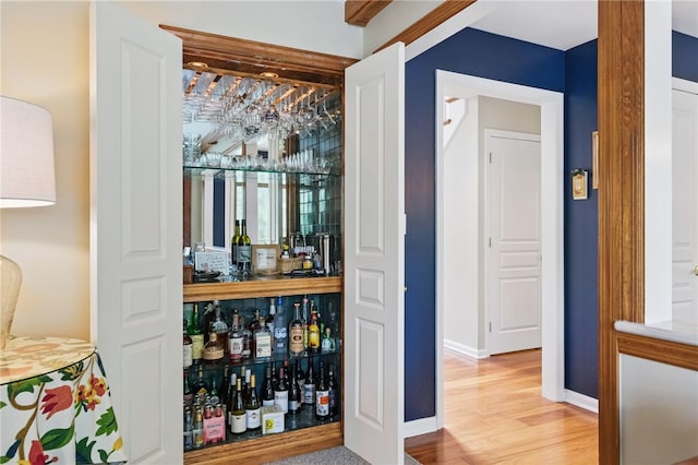 2536 Appletree Dr, Upper St Clair, PA 15241 - indoor dry bar featuring wood finished floors and baseboards
