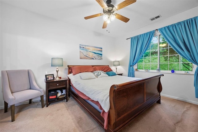 200 Hidden Ridge Ct Unit 202, South Park, PA 15129 - bedroom featuring light carpet, baseboards, and ceiling fan