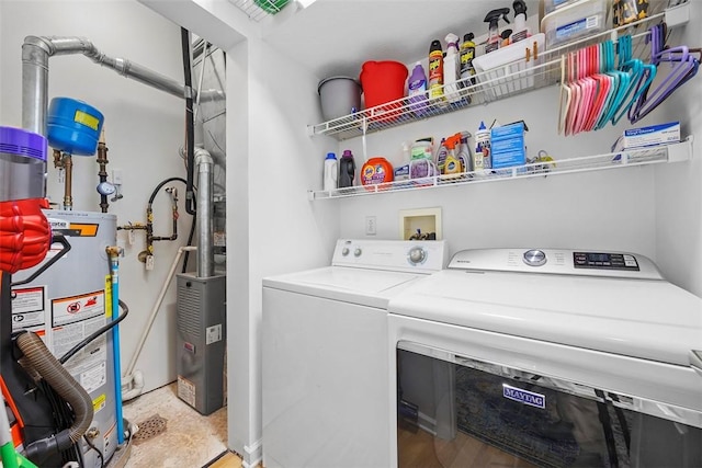 200 Hidden Ridge Ct Unit 202, South Park, PA 15129 - washroom with separate washer and dryer and gas water heater