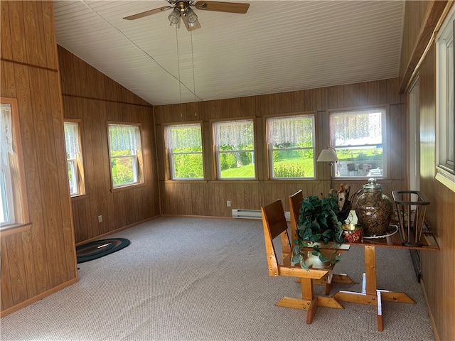 127 Opal Ct, Natrona Hts/Harrison Twp, PA 15065 - sunroom / solarium with vaulted ceiling and a baseboard radiator