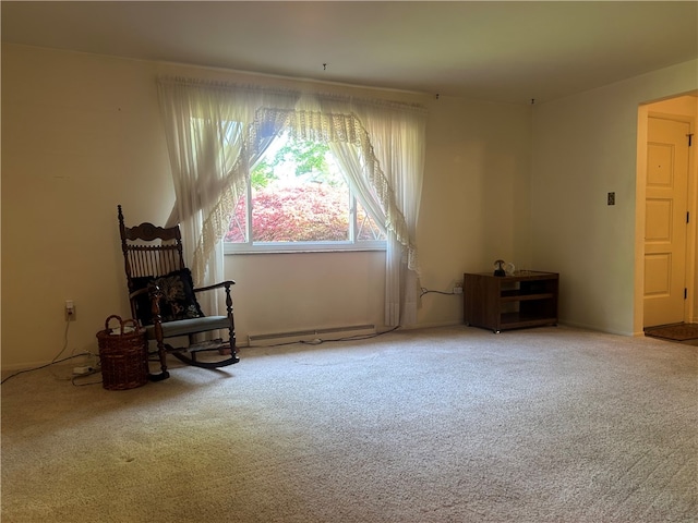 127 Opal Ct, Natrona Hts/Harrison Twp, PA 15065 - sitting room with carpet flooring and baseboard heating