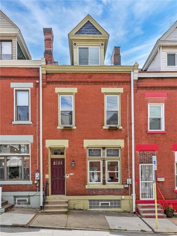 170 Home St, Lawrenceville, PA 15201 - multi unit property featuring entry steps, brick siding, and a chimney