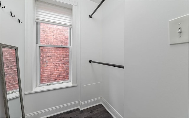170 Home St, Lawrenceville, PA 15201 - walk in closet featuring dark wood-type flooring