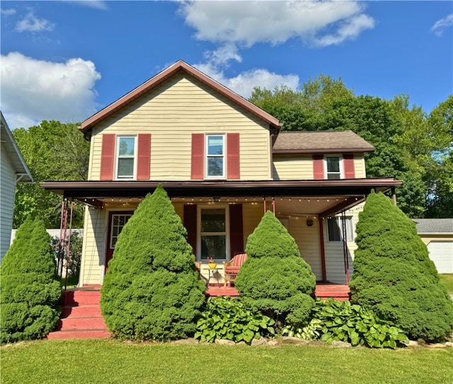 27 Oak Hill Dr, Pine Twp Mer, PA 16127 - view of front of property featuring a porch