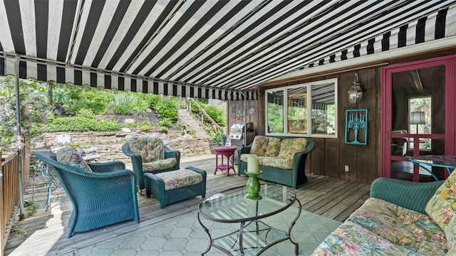 817 Wainwright Dr, Mt Lebanon, PA 15228 - wooden terrace with an outdoor living space and grilling area