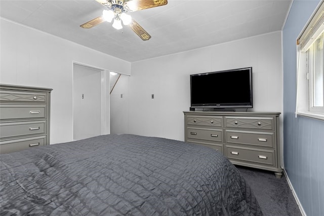 329 Ivondale St, Greenfield, PA 15207 - bedroom featuring dark colored carpet and ceiling fan