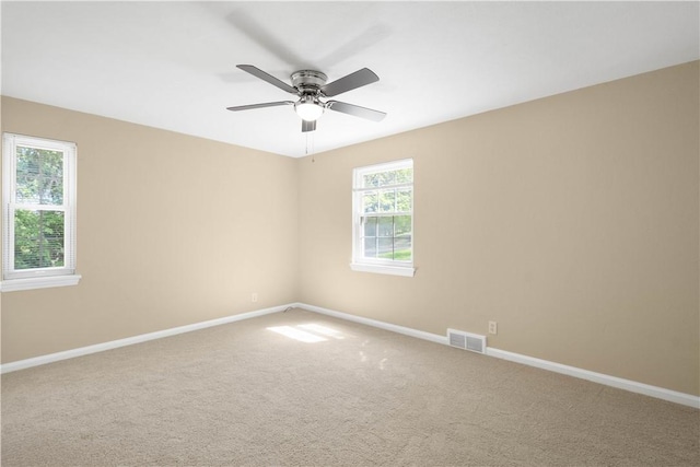 105 Brookwood Rd, Peters Twp, PA 15367 - carpeted spare room featuring baseboards and ceiling fan