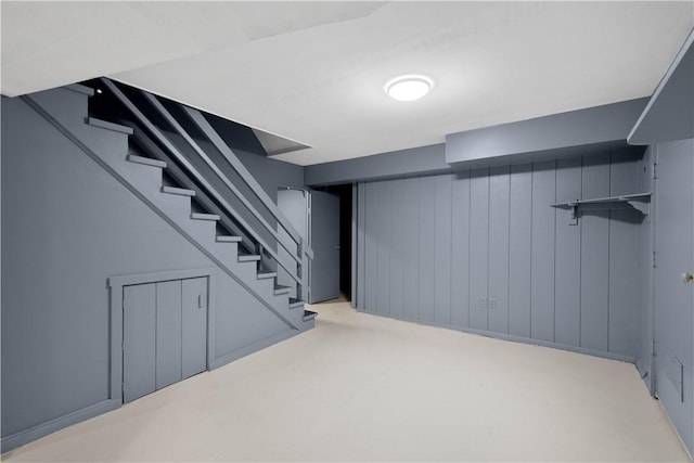 105 Brookwood Rd, Peters Twp, PA 15367 - finished below grade area with stairway