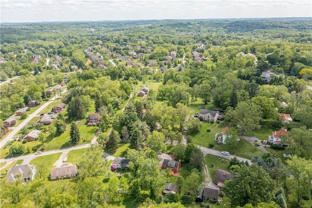 105 Brookwood Rd, Peters Twp, PA 15367 - aerial view of residential area with a heavily wooded area