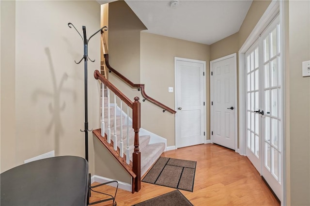 3005 Village Run Rd, Pine Twp Nal, PA 15090 - entrance foyer featuring light wood-style floors, stairs, and baseboards