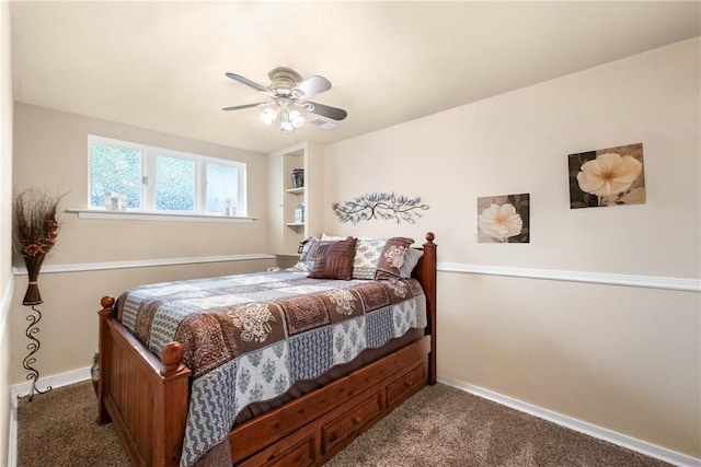 842 Towercrest Dr, Mt Lebanon, PA 15228 - carpeted bedroom with baseboards and ceiling fan