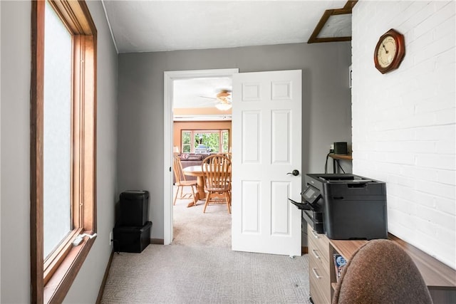 842 Towercrest Dr, Mt Lebanon, PA 15228 - office space featuring carpet flooring and a ceiling fan