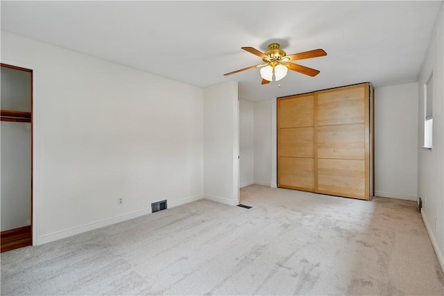 349 State Ave, Beaver, PA 15009 - unfurnished bedroom featuring light carpet, baseboards, and ceiling fan