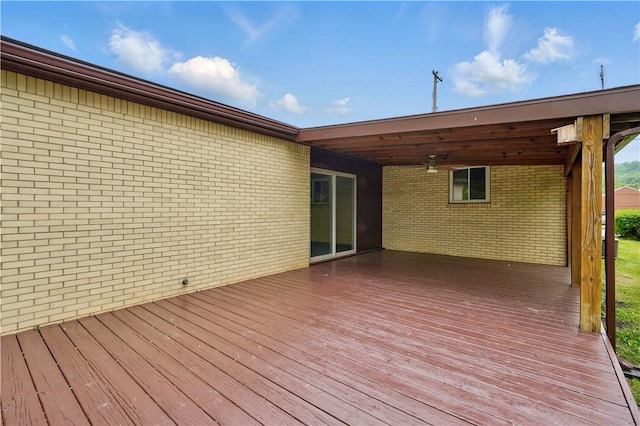 349 State Ave, Beaver, PA 15009 - deck featuring a ceiling fan