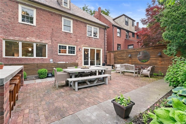 5810 Hampton St, Highland Park, PA 15206 - view of patio / terrace featuring outdoor dining space and an outdoor living space