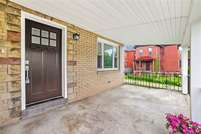 7118 Mcpherson Blvd, Point Breeze, PA 15208 - entrance to property featuring a porch and brick siding