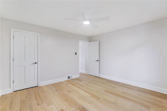 7118 Mcpherson Blvd, Point Breeze, PA 15208 - spare room with ceiling fan, light wood-style flooring, and baseboards