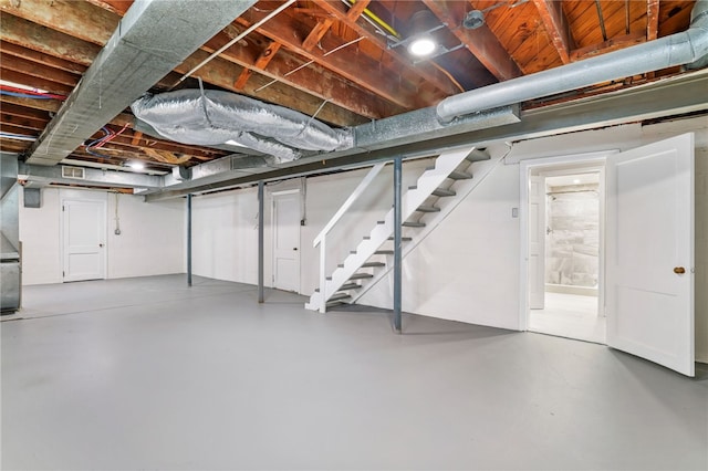 7118 Mcpherson Blvd, Point Breeze, PA 15208 - below grade area featuring stairs