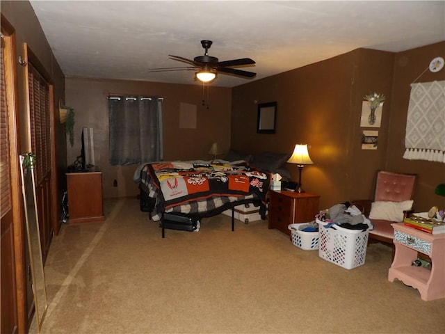 192 Searight Ave, Uniontown, PA 15401 - bedroom with carpet flooring and a ceiling fan