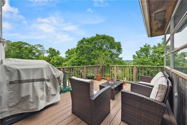 1209 Satellite Cir, Upper St Clair, PA 15241 - wooden terrace featuring an outdoor hangout area and a grill
