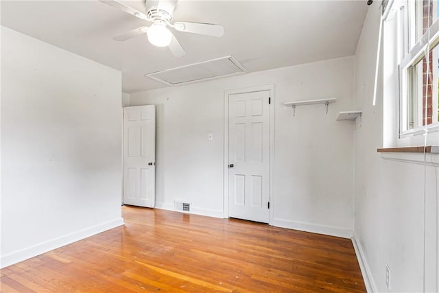 51 Hollow Haven Dr, Baldwin Boro, PA 15236 - unfurnished bedroom with attic access, wood finished floors, and baseboards