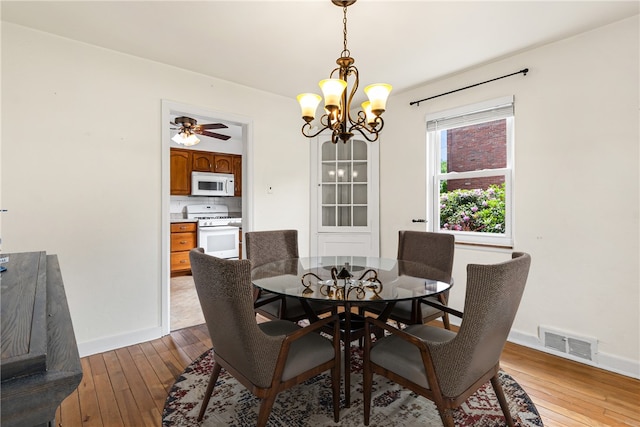 51 Hollow Haven Dr, Baldwin Boro, PA 15236 - dining room featuring a chandelier, wood-type flooring, and baseboards