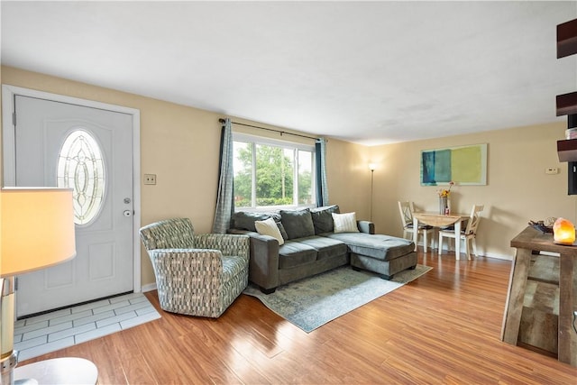 5266 Meadowcrest Rd, Baldwin Boro, PA 15236 - living room featuring light wood finished floors