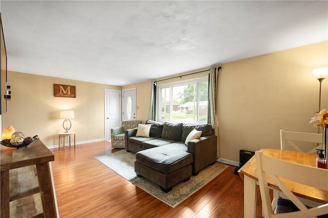5266 Meadowcrest Rd, Baldwin Boro, PA 15236 - living area featuring wood finished floors and baseboards