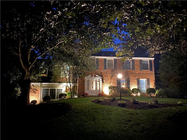 7104 Cresswyck Ct, Marshall, PA 15090 - view of front facade with a yard and brick siding