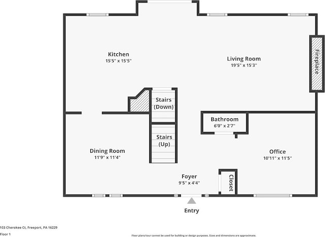 103 Cherokee Ct, Buffalo Twp But, PA 16229 - property floor plan