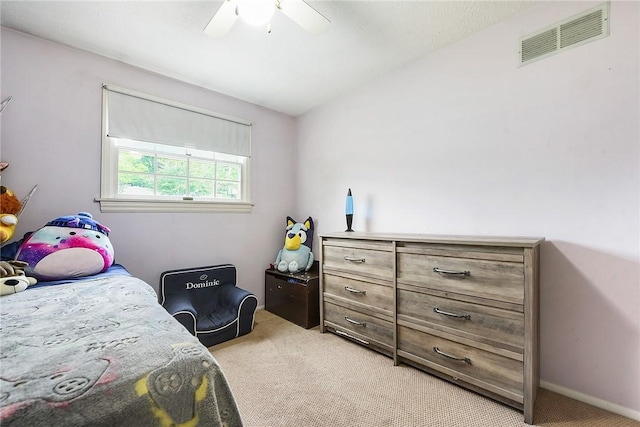 1050 Preston Dr N, Versailles, PA 15137 - bedroom featuring light carpet and ceiling fan