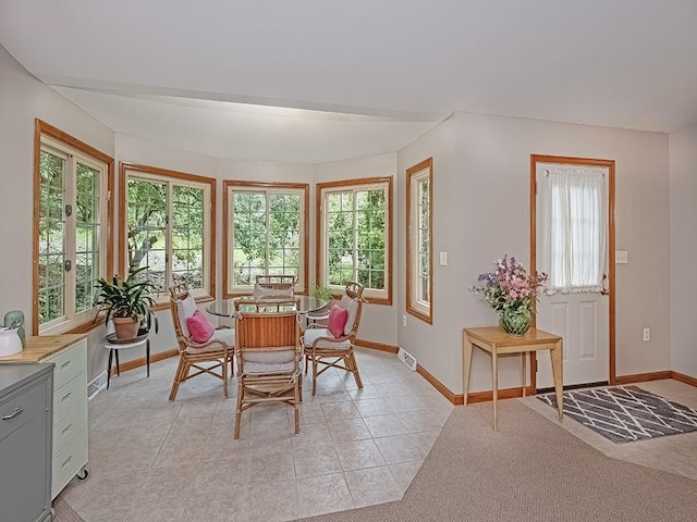 305 Ivy Dr, Pine Twp Nal, PA 15044 - dining space featuring baseboards and light tile patterned flooring