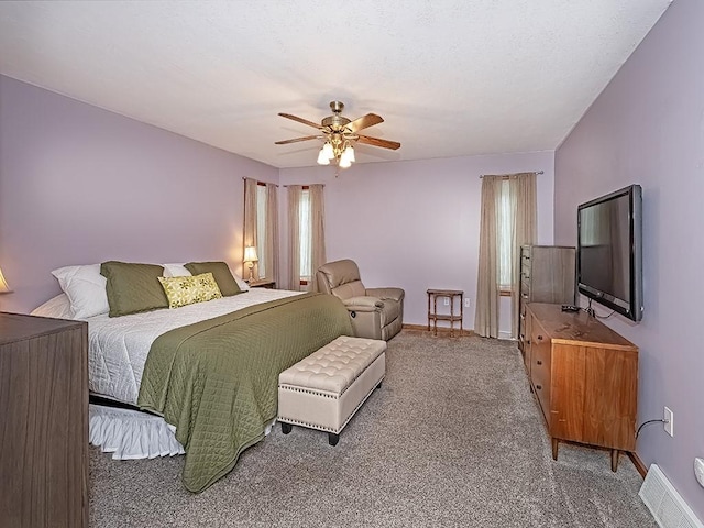 305 Ivy Dr, Pine Twp Nal, PA 15044 - bedroom with carpet floors, baseboards, and ceiling fan