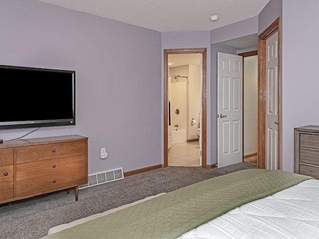 305 Ivy Dr, Pine Twp Nal, PA 15044 - bedroom featuring carpet, baseboards, and ensuite bath
