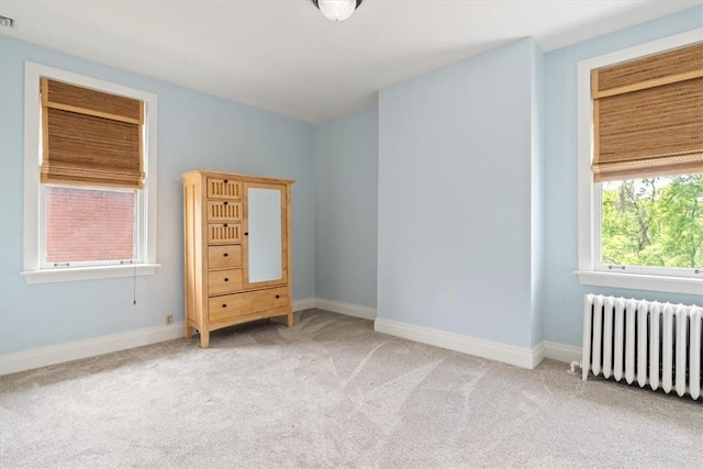 3319 Beechwood Blvd, Squirrel Hill, PA 15217 - carpeted empty room featuring radiator heating unit and baseboards