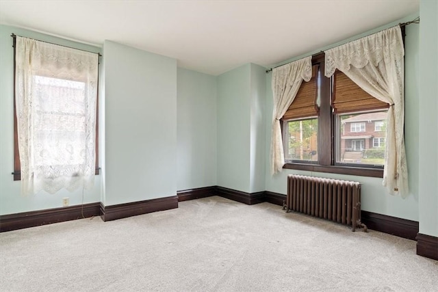 3319 Beechwood Blvd, Squirrel Hill, PA 15217 - spare room featuring radiator, carpet, and baseboards