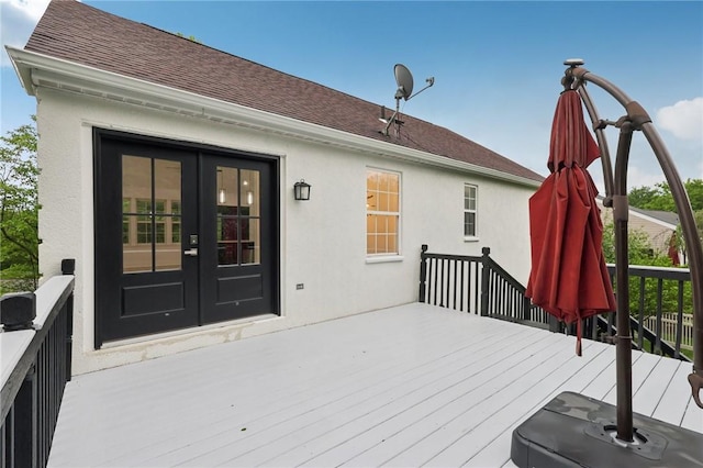 219 Randy Ln, Moon/Crescent Twp, PA 15108 - wooden deck featuring french doors