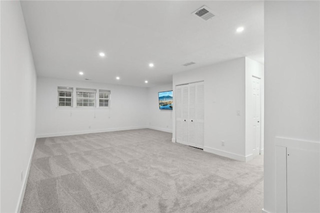 219 Randy Ln, Moon/Crescent Twp, PA 15108 - unfurnished room featuring recessed lighting, light colored carpet, and baseboards