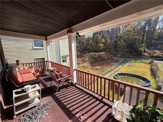 7134 Gladefield St, Lincoln-Larimer, PA 15206 - view of wooden deck