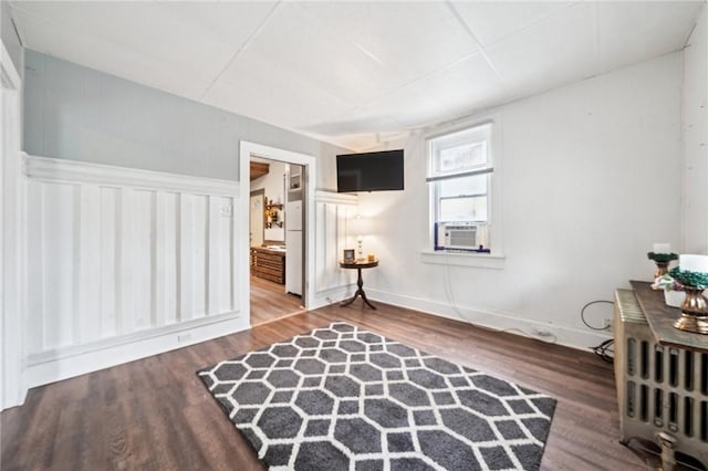507 Sells Ln, Hempfield Twp Wml, PA 15601 - living area with wood finished floors and cooling unit