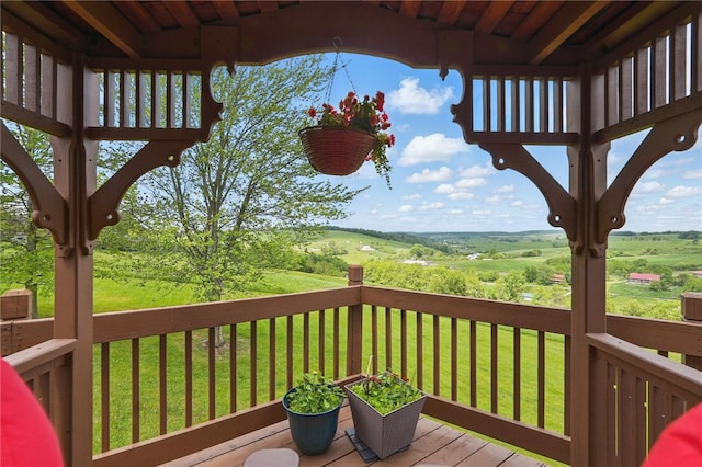 395 Lynn Portal Rd, Mount Pleasant Twp Was, PA 15301 - wooden terrace featuring a lawn