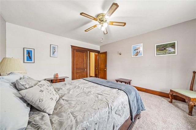 301 W Patriot St, Somerset Boro, PA 15501 - bedroom featuring carpet flooring, a ceiling fan, and baseboards